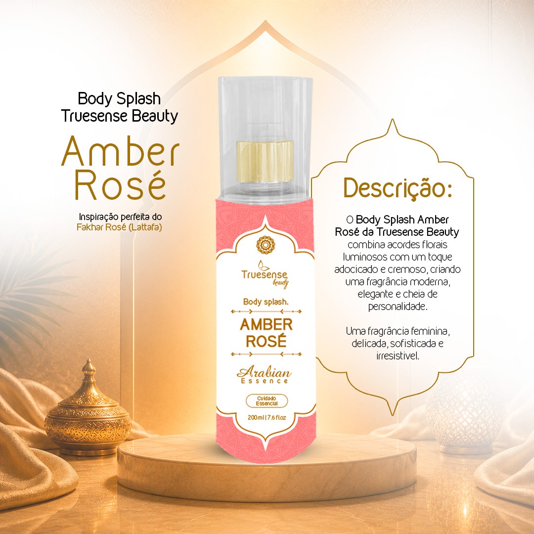 BODY SPLASH AMBER ROSÉ 200 ML - Imagem 4